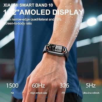Alternative view of Smartband Xiaomi Smart Band 10 – Midnight Black