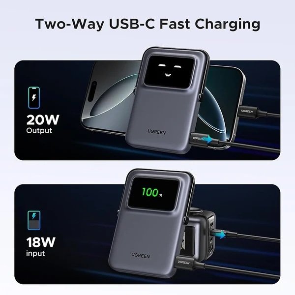 Alternative view of Power Bank UGREEN PB571 Magnético 5000mAh 20W