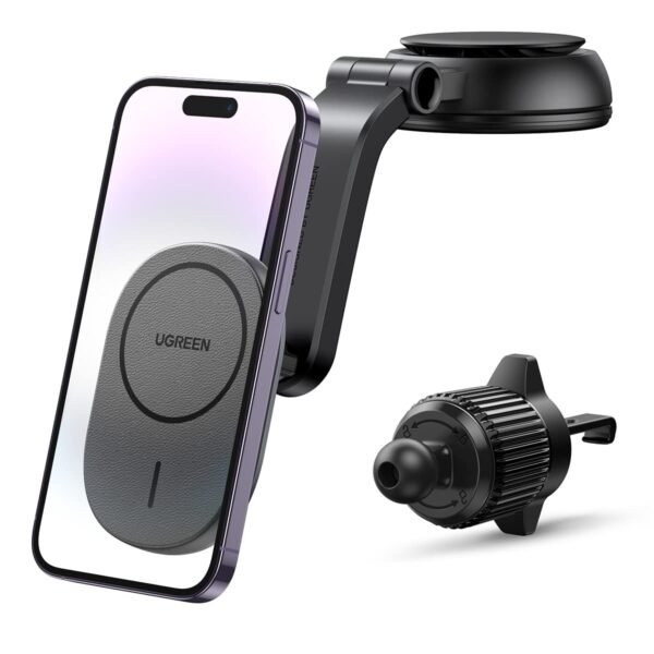 UGREEN - Cargador de Coche Inalámbrico Magnético - 15W (2 en 1)