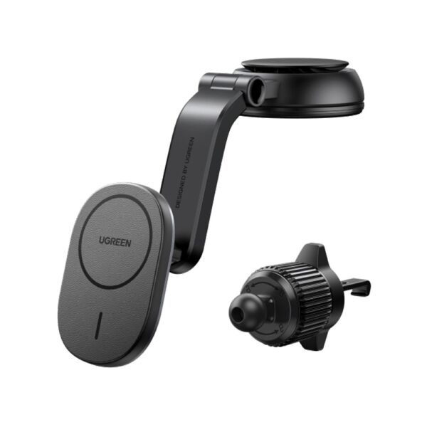 Alternative view of UGREEN - Cargador de Coche Inalámbrico Magnético - 15W (2 en 1)