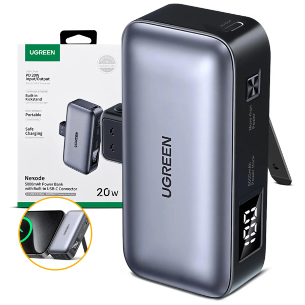 Alternative view of UGREEN - Power Bank 5000 mAh - USB-C con Pantalla LED