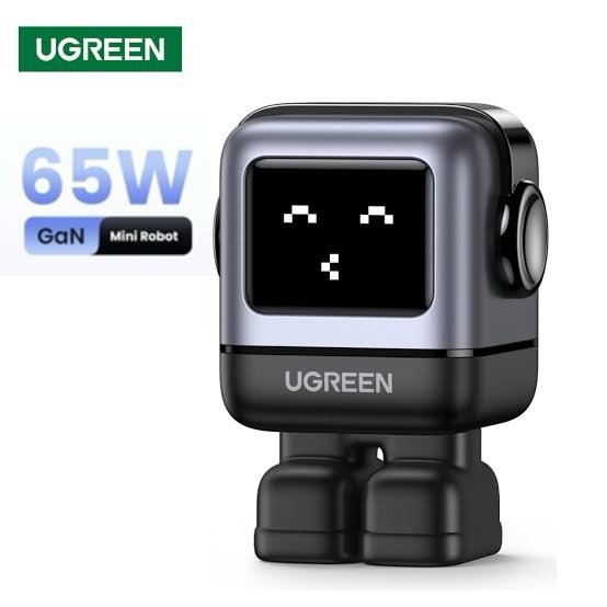 UGREEN - Cargador Robot GaN - 65W (2C + 1A)