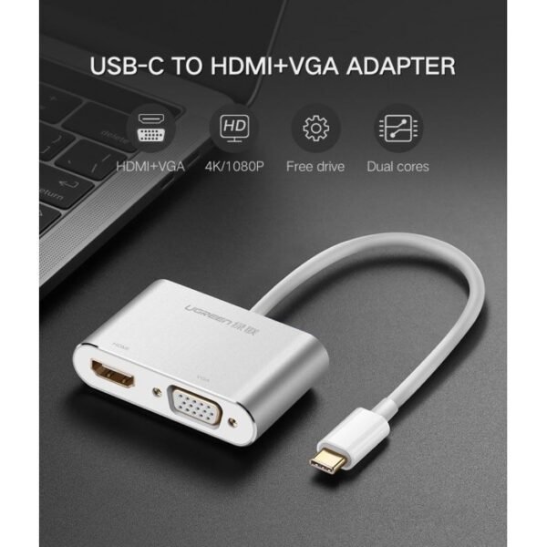 Alternative view of UGREEN - Adaptador USB-C a HDMI + VGA