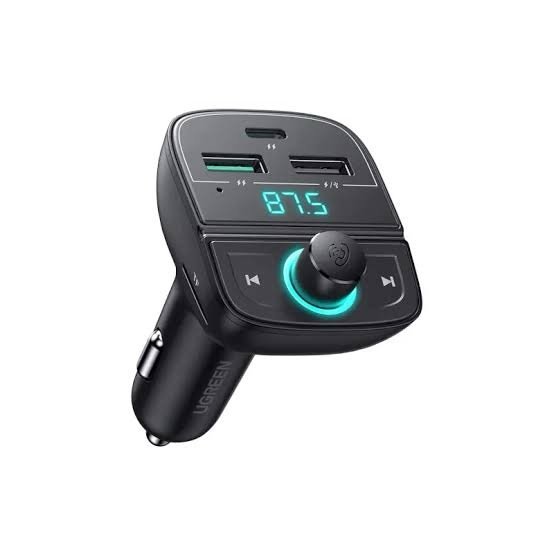 UGREEN - Transmisor Bluetooth FM y Cargador para Coche 31.5W
