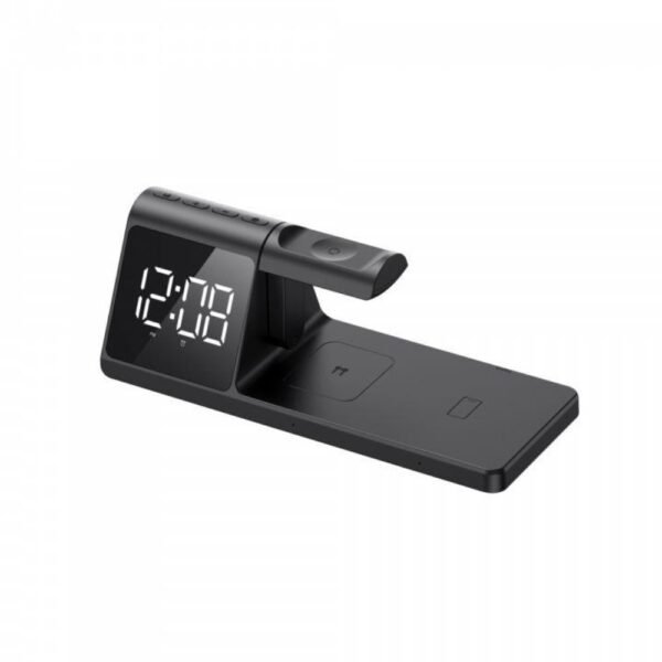 Alternative view of HAVIT Reloj Multifunción 4en1 Despertador Cargador Base Inalambrica para Celular 15W, Reloj 2W, Audífonos 3W