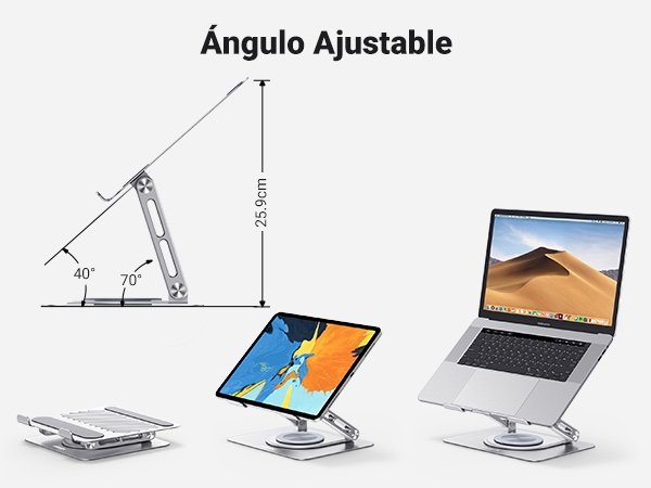 Alternative view of Ugreen Soporte para laptop con base giratoria