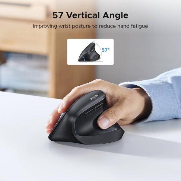 Alternative view of UGREEN - Mouse Bluetooth Vertical Ergonómico Silencioso MU008
