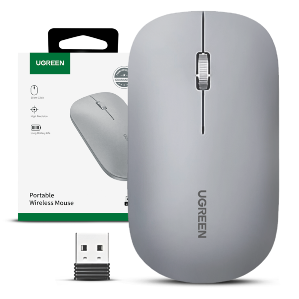 UGREEN - Mouse USB Inalambrico Silencioso (MU001)