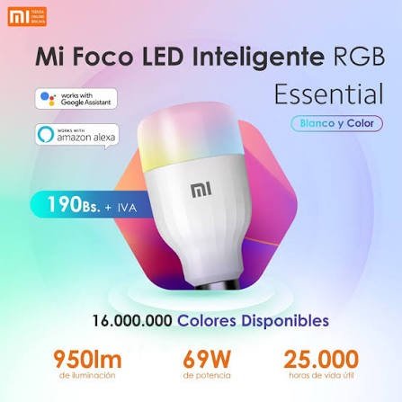 Alternative view of Foco Smart de Xiaomi ( blanco y colores )