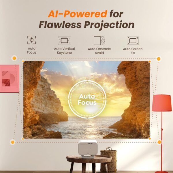 Alternative view of Projector Yaber L2s de 700 ansi lumenes