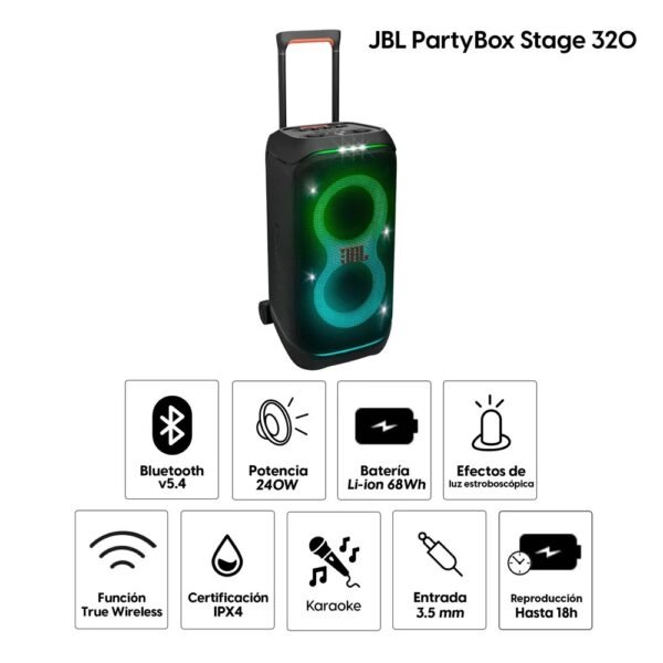 Alternative view of Parlante JBL Party box 320