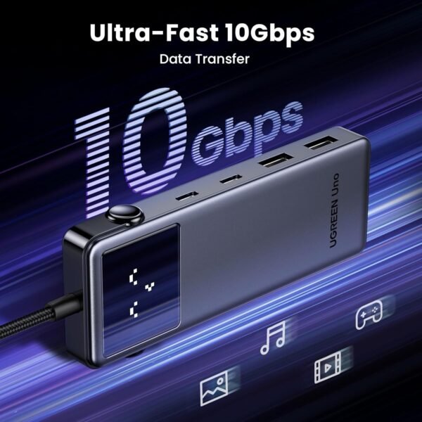 Alternative view of Hub Uno Ugreen 6 en 1 HDMI, 4k, 60Hz, 100w de Carga