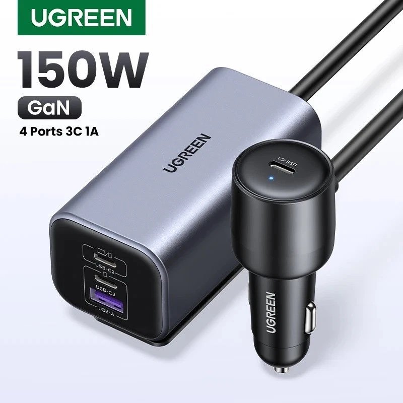 Cargador para Auto Ugreen multipuertos 150w - Imagen 2