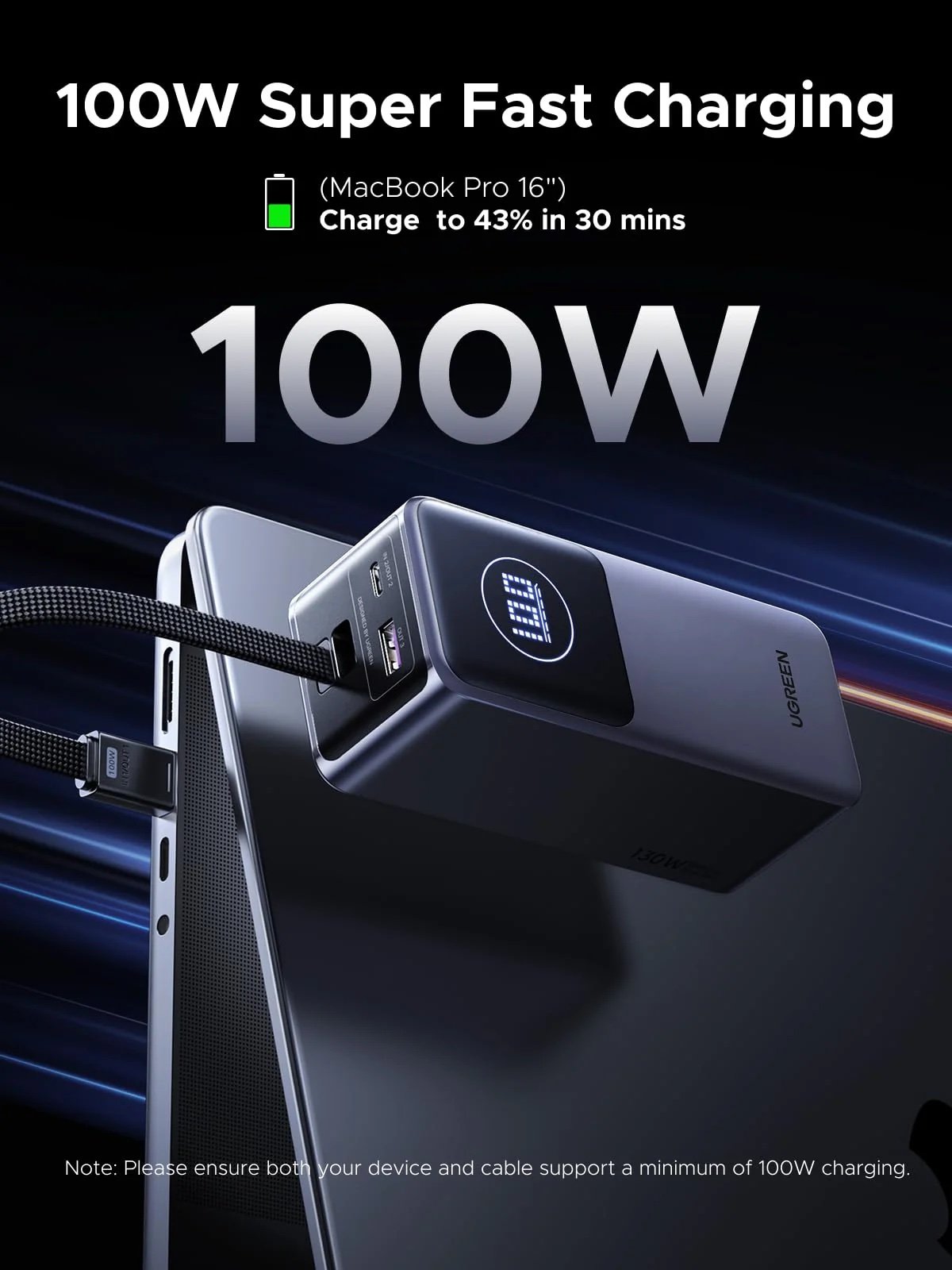 Power Bank Ugreen 20.000mAh de 130w - Imagen 3