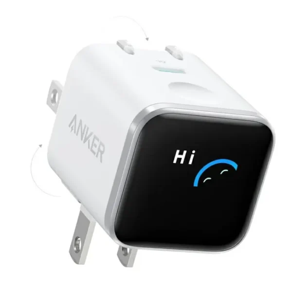 Cargador Anker Nano A121D 45W USB-C con pantalla, versión Asia – White
