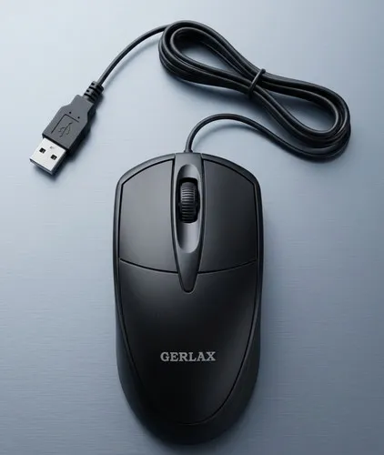 Mouse Gerlax MK07 con cable USB-A – Black