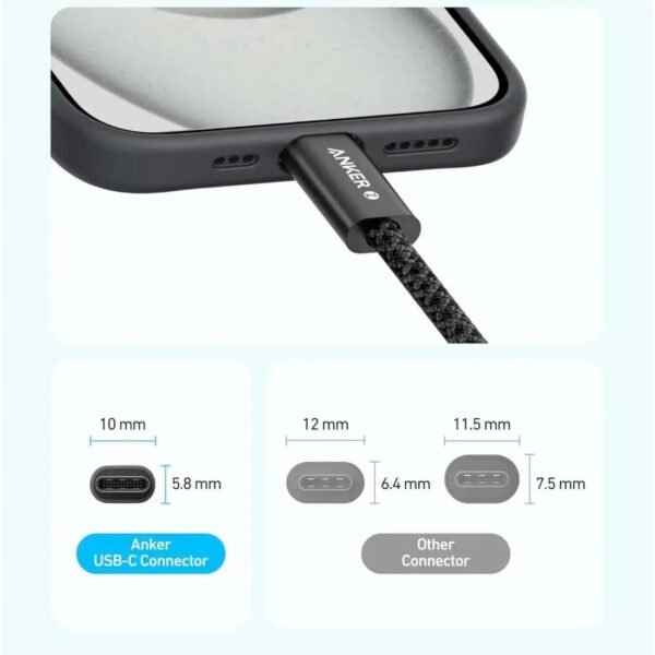 Alternative view of Cable Anker USB-C a USB-C 6 ft