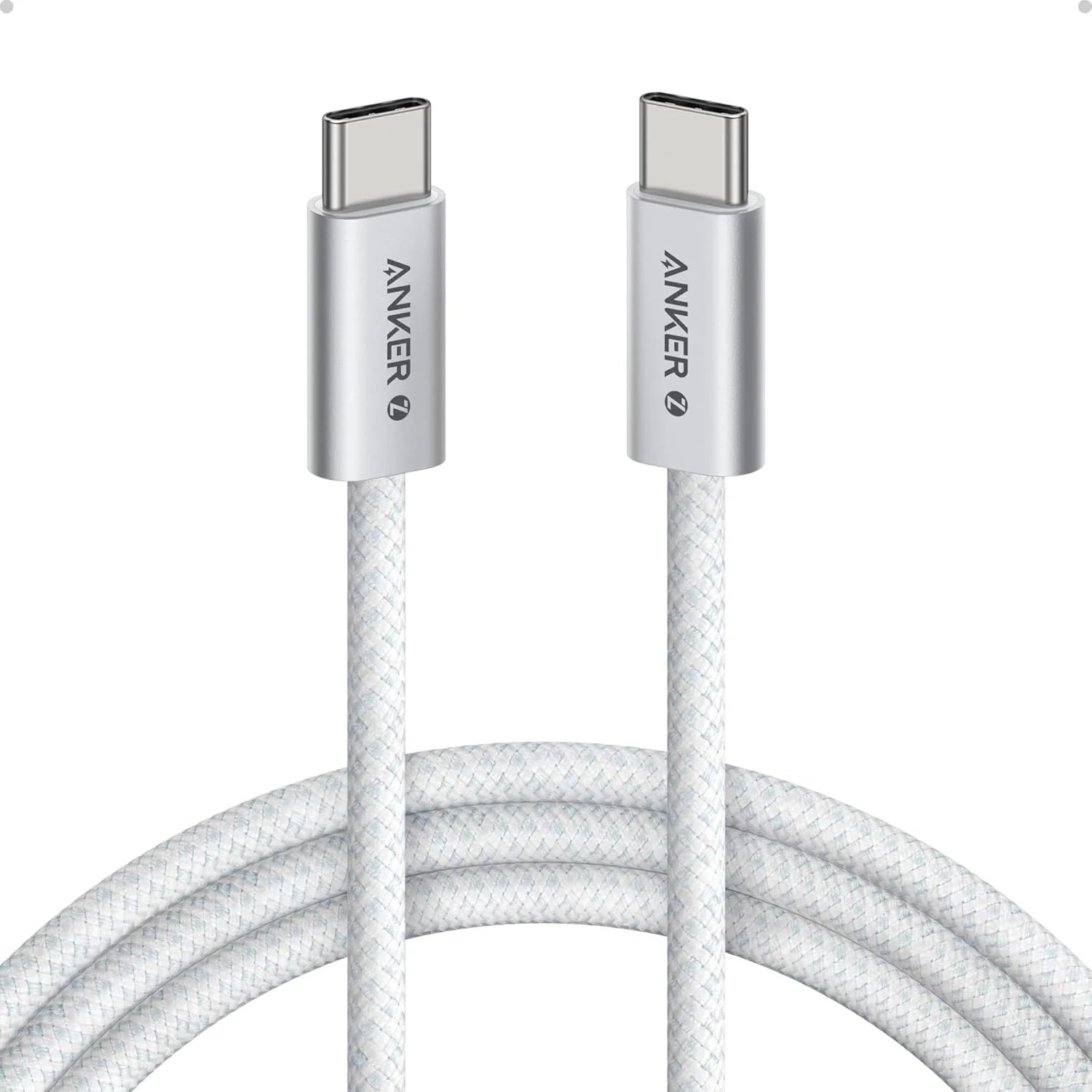 Cable Anker Zolo USB-C a USB-C 240W 1,5 m – White