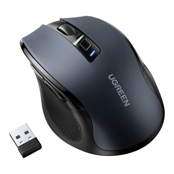 Mouse UGREEN MU006 ergonómico inalámbrico 2.4 GHz – Black