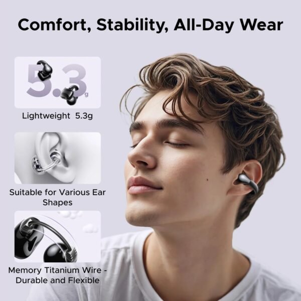 Alternative view of Audífonos UGREEN HiTune S3 Open-Ear – White
