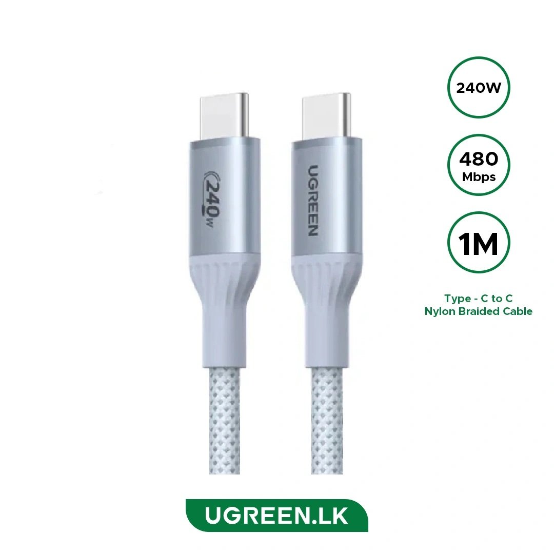 Cable UGREEN USB-C a USB-C 240W de 1m – Blue - Imagen 3