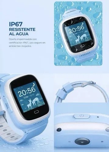 Alternative view of Smartwatch Havit KW11 con chip 4G – Blue
